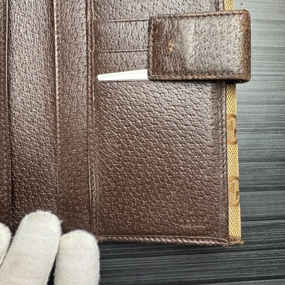 Gucci GG Canvas Sherry Line Long Wallet - Picture 4 of 6
